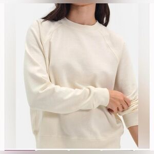 Mate the label organic fleece raglan sweatshirt